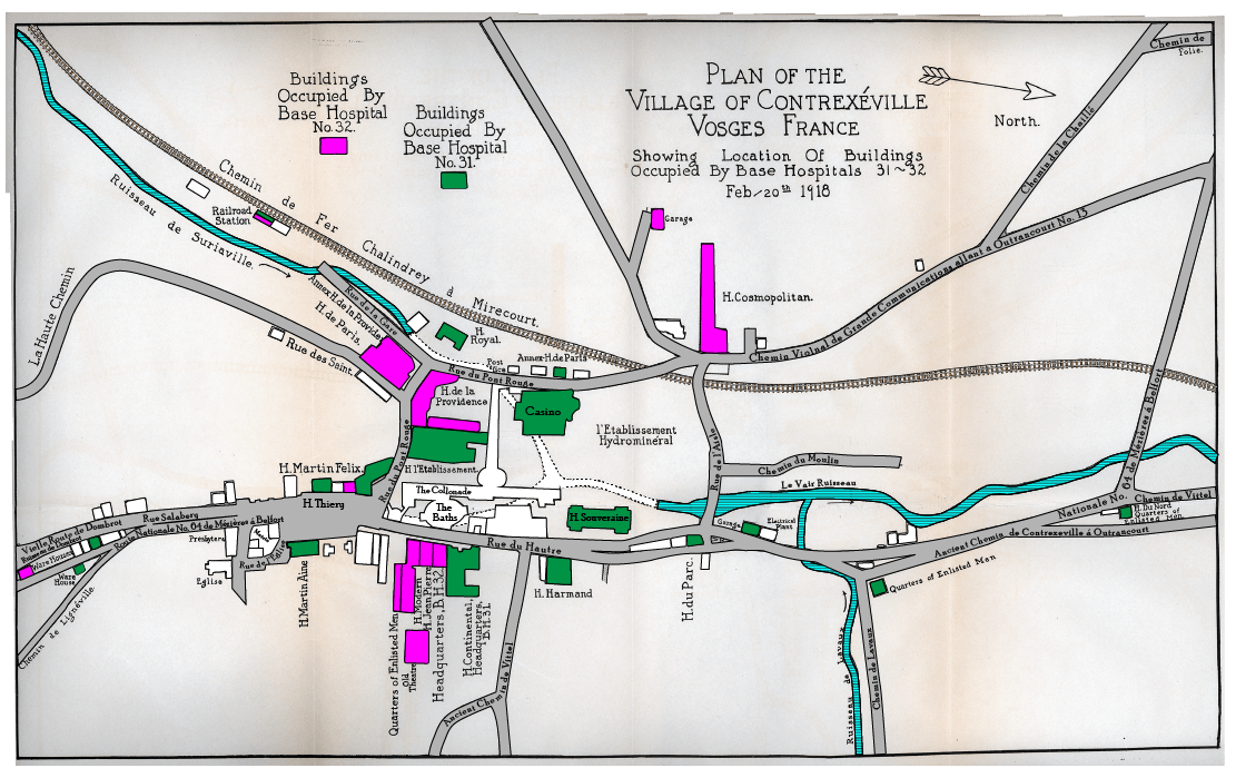 Carte Contrexeville Contrexeville AEF 19171919